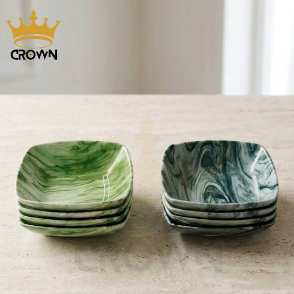 Marble Square Bowl (13 cm)
